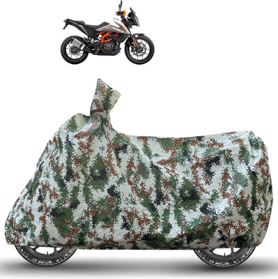 Caronix Waterproof Two Wheeler Cover for KTM(390 Adventure, Green)