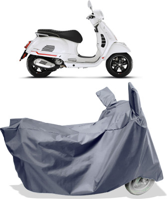 Amexride Two Wheeler Cover for Vespa(GTS Super 125, Grey)