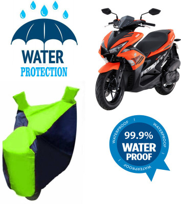 Mdstar Waterproof Two Wheeler Cover for Yamaha(Aerox 155 Maxi BS6, Multicolor)