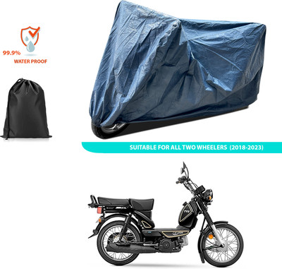 CODOKI Waterproof Two Wheeler Cover for TVS(XL 100 Heavy Duty BS6, Blue)