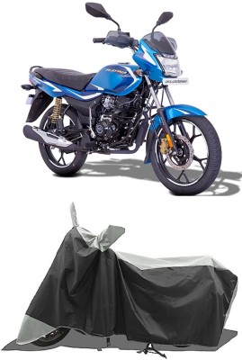 GROFATIK Two Wheeler Cover for Bajaj(Platina 110 H-Gear, White)