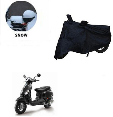 DeepShakshi AUTOMOTIVE Waterproof Two Wheeler Cover for Piaggio(Vespa, Black)