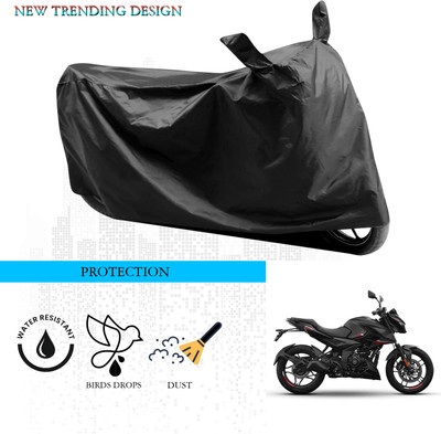 ANTHUB Waterproof Two Wheeler Cover for Bajaj(Pulsar 250, Black)