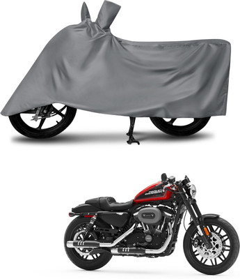 DeepShakshi AUTOMOTIVE Waterproof Two Wheeler Cover for Harley Davidson(Roadster, Grey)