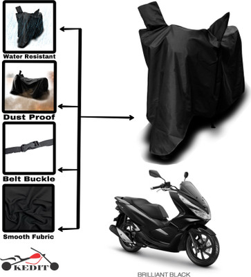 AASHTIK MART Two Wheeler Cover for Honda(PCX 125 BS6, Black)