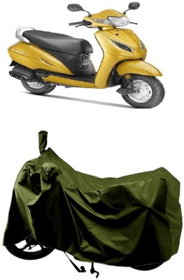 SUGASHRI Waterproof Two Wheeler Cover for Honda(Activa 5G, Green)