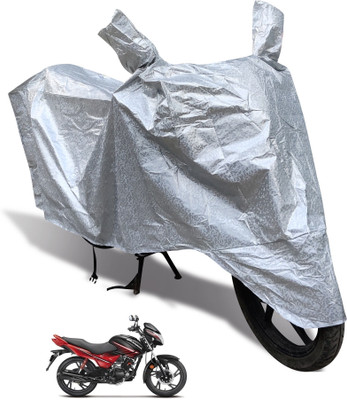 Euro Care Waterproof Two Wheeler Cover for Hero(Glamour, Silver)