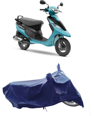 Wegather Two Wheeler Cover for TVS(Scooty Pep Plus BS6, Blue)