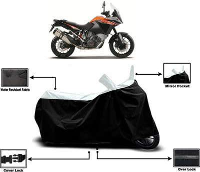 Amexride Two Wheeler Cover for KTM(1050 Adventure, White)