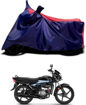 RAQTRO Waterproof Two Wheeler Cover for Hero(HF Deluxe, Red, Blue)