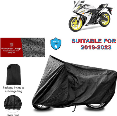 CODOKI Waterproof Two Wheeler Cover for Yamaha(YZF R3, Black)