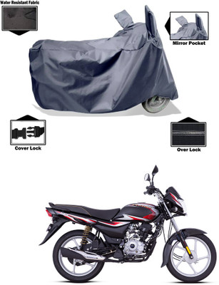 PAGORA Waterproof Two Wheeler Cover for Bajaj(Platina 100 DTS-i, Grey)