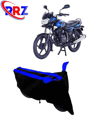 RRZ Waterproof Two Wheeler Cover for Bajaj(Discover 110, Black, Blue)