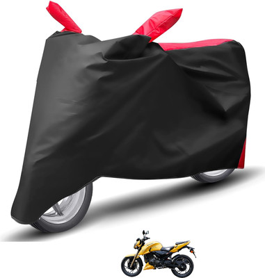 Caronix Waterproof Two Wheeler Cover for TVS(Apache RTR 200, Red)