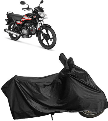 MMSSTAR Waterproof Two Wheeler Cover for Hero(HF Deluxe BS6, Black)