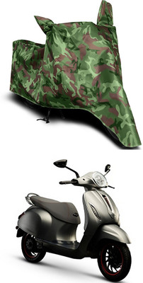 Mdstar Waterproof Two Wheeler Cover for Bajaj(Urbanite Chetak, Multicolor)
