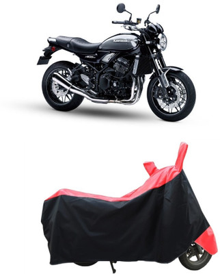 CRONEX Waterproof Two Wheeler Cover for Kawasaki(Z900RS, Black, Red)