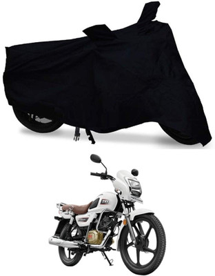 SK AUTO Waterproof Two Wheeler Cover for TVS(Black)