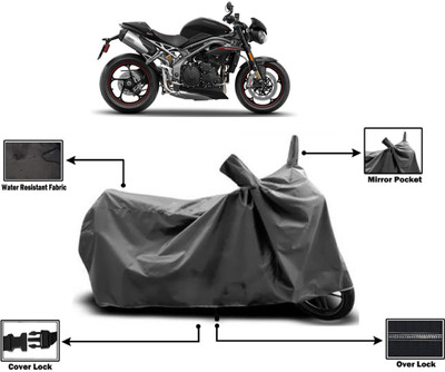 Amexride Two Wheeler Cover for Triumph(Speed Triple BS6, Grey)