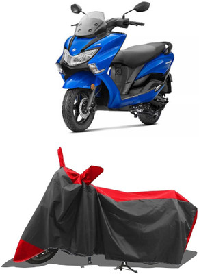 GROFATIK Two Wheeler Cover for Suzuki(Burgman Electric, Red)