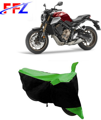 FFZ Two Wheeler Cover for Honda(CBR650R, Black, Green)