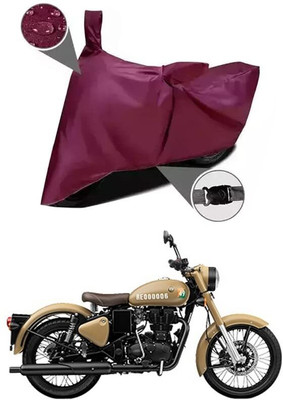KEDIT Two Wheeler Cover for Royal Enfield(Classic 350 Signals, Maroon)