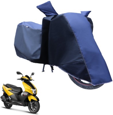 Fit Fly Two Wheeler Cover for TVS(NTORQ, Blue, Black)