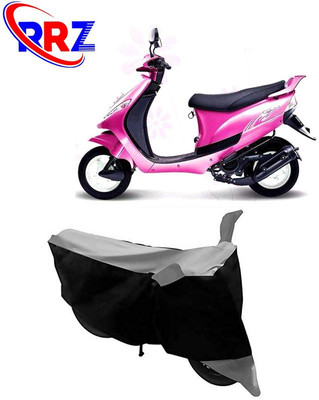 RRZ Waterproof Two Wheeler Cover for Mahindra(Kine, Black, Grey)
