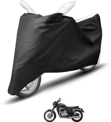 Caronix Waterproof Two Wheeler Cover for JAWA(Forty Two, White)