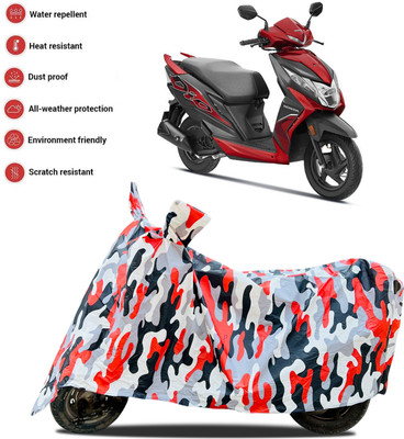 ANTHUB Waterproof Two Wheeler Cover for Honda(Red, White)