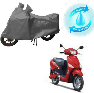 MMSSTAR Waterproof Two Wheeler Cover for Hero(E Scoot, Grey)