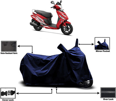 Amexride Two Wheeler Cover for Hero(Motocorp Maestro Edge 110 BS6, Blue)