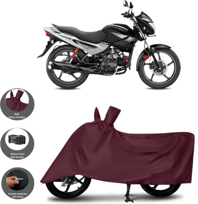 WMIZEXA Waterproof Two Wheeler Cover for Hero(Glamour, Maroon)