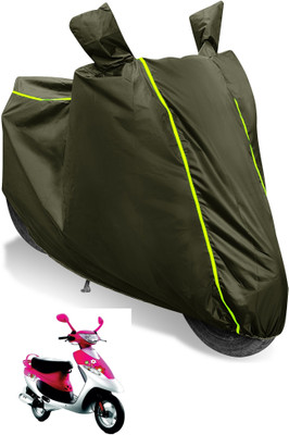 Auto Hub Waterproof Two Wheeler Cover for TVS(Scooty Pep Plus, Multicolor)