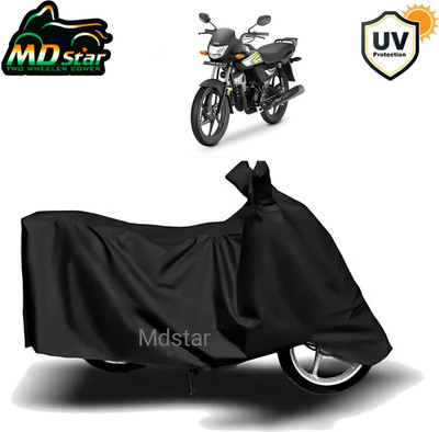 MMSSTAR Waterproof Two Wheeler Cover for Honda(CD 110 Dream, Black)