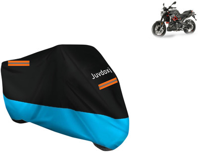 Juvdoxj Waterproof Two Wheeler Cover for Aprilia(Shiver 900 BS6, Blue)