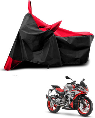 KEDIT Two Wheeler Cover for Aprilia(Tuono 150, Red, Black)