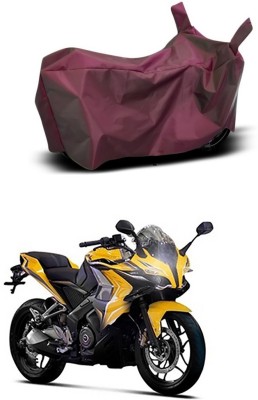 MMSSTAR Waterproof Two Wheeler Cover for Bajaj(Pulsar SS400, Maroon)