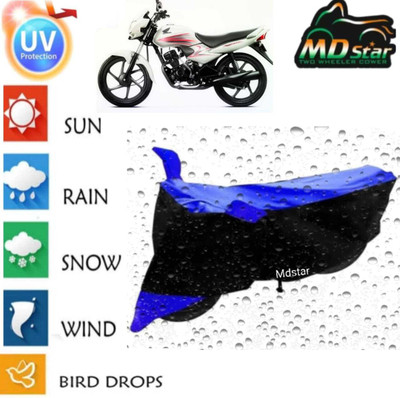 Mdstar Waterproof Two Wheeler Cover for Hero(Electric Optima Plus BS6, Blue)
