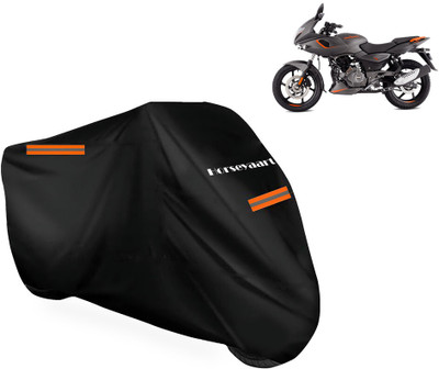 Horseyaart Waterproof Two Wheeler Cover for Bajaj(Pulsar 180F BS6, Black)