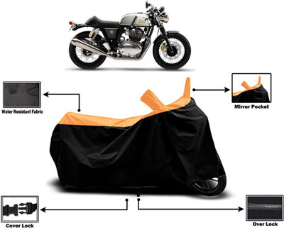 Amexride Two Wheeler Cover for Royal Enfield(Continental GT 650, Orange)