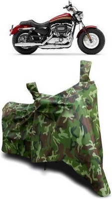 NMJ Waterproof Two Wheeler Cover for Harley Davidson(1200 Custom, Multicolor)