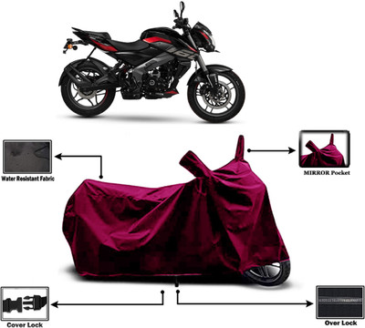 Amexride Two Wheeler Cover for Bajaj(Pulsar NS 160, Maroon)