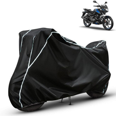 Amikan Waterproof Two Wheeler Cover for Bajaj(Pulsar 125, Black)