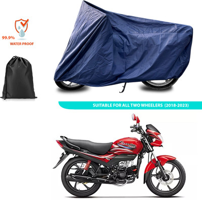 CODOKI Waterproof Two Wheeler Cover for Hero(Passion Plus, Blue)