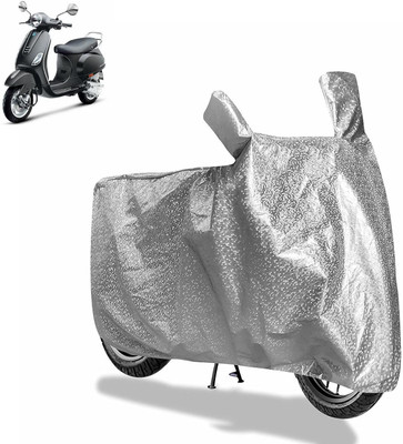 Rhtdm Waterproof Two Wheeler Cover for Vespa(Silver)