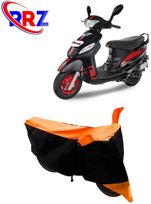 RRZ Waterproof Two Wheeler Cover for Mahindra(Rodeo, Black, Orange)