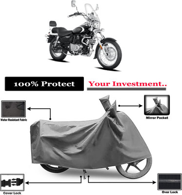 Amexride Two Wheeler Cover for Bajaj(Avenger, Grey)