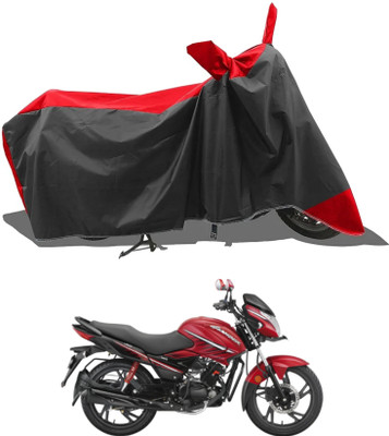 KEDIT Two Wheeler Cover for Hero(Red, Black)