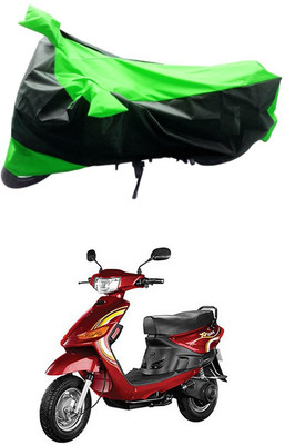 Mdstar Waterproof Two Wheeler Cover for Indus(Yo Spark, Green, Black)